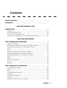 Barron's AP Statistics Test Preparation Workbook