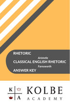 Load image into Gallery viewer, Aristotle Rhetoric and Farnsworth Classical English Rhetoric Answer Key