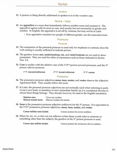 Fourth Form Latin Teacher Manual