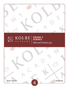 Course Plan & Tests - Harcourt Science 4