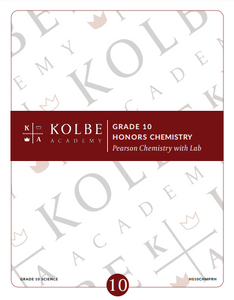 Course Plan & Tests - Honors Chemistry