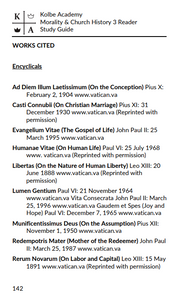Morality & Church History III Study Guide