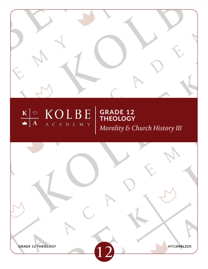 Course Plan & Tests - Morality & Church History III Theology 12