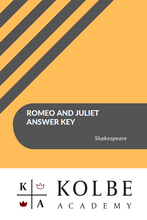 Load image into Gallery viewer, Romeo and Juliet Answer Key
