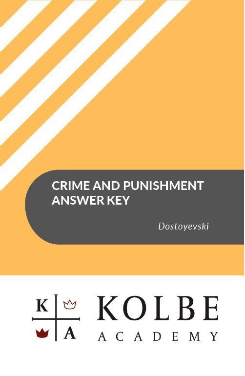 Crime and Punishment Answer Key